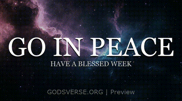 Go In Peace motion background deep space