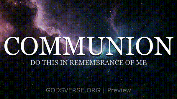 Communion motion background deep space