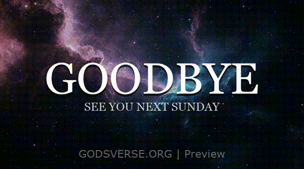 Goodbye motion background deep space