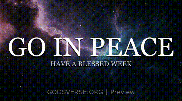 Go In Peace motion background deep space