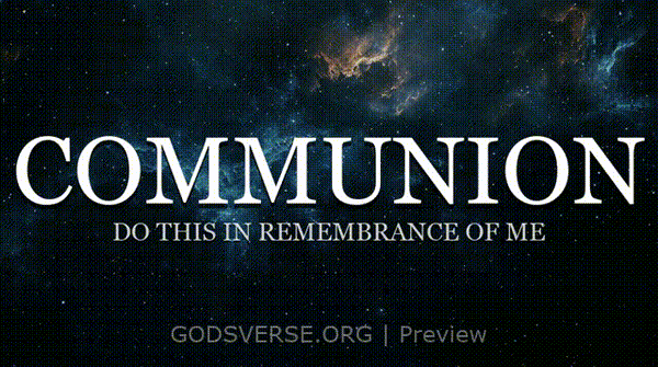 Communion motion background deep space