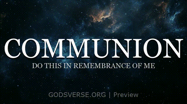 Communion motion background deep space