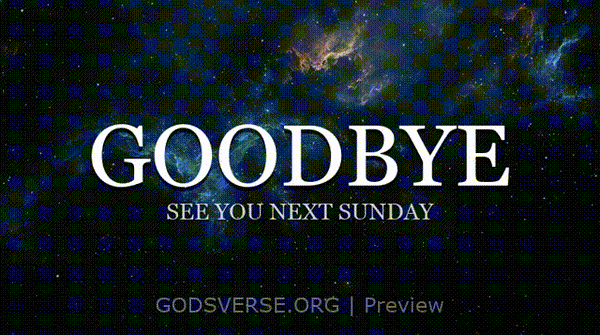 Goodbye motion background deep space