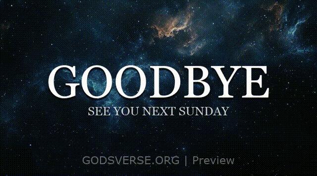 Goodbye motion background deep space