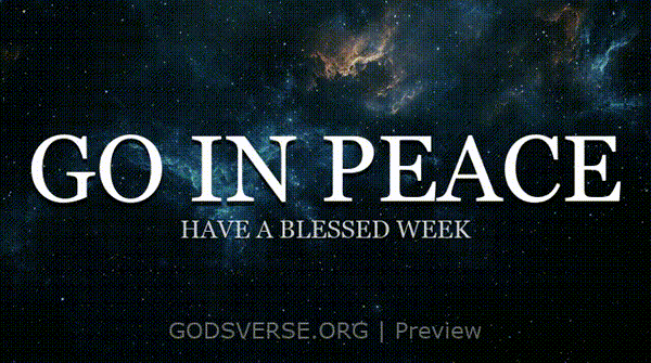 Go In Peace motion background deep space