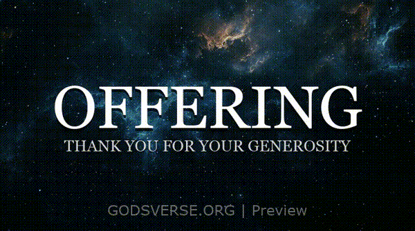 Offering motion background deep space