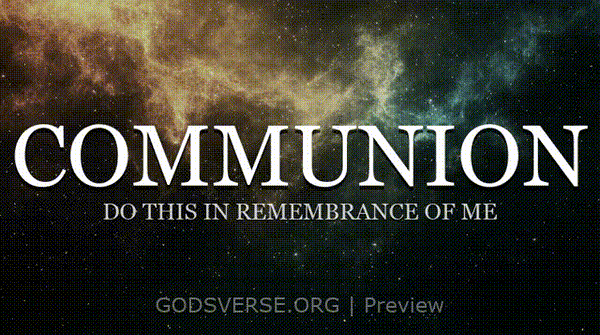 Communion motion background deep space