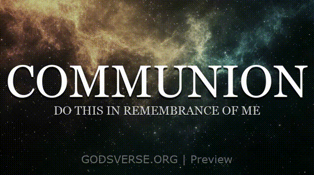 Communion motion background deep space