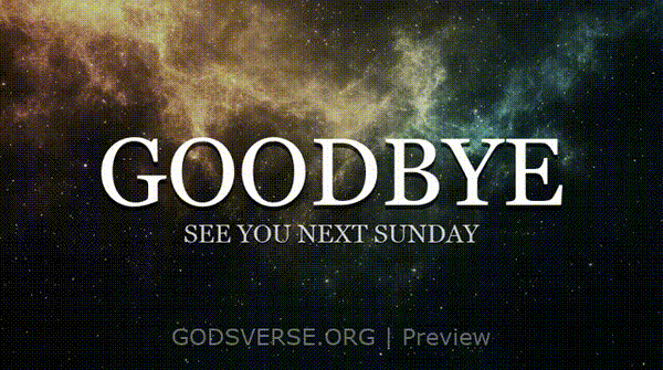 Goodbye motion background deep space