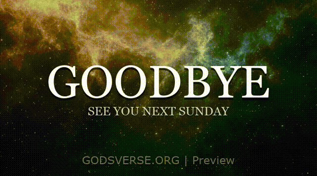 Goodbye motion background deep space