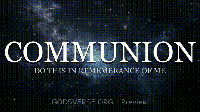 Communion motion background deep space