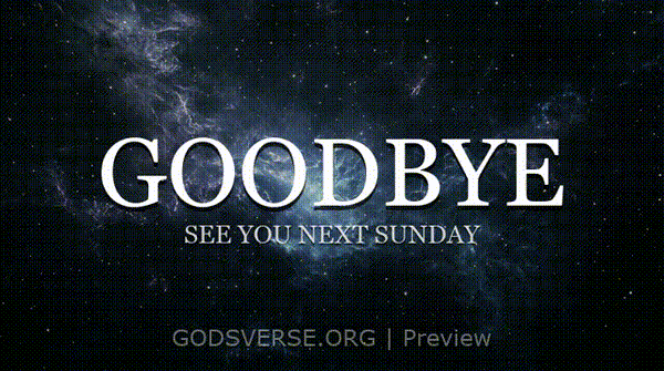 Goodbye motion background deep space