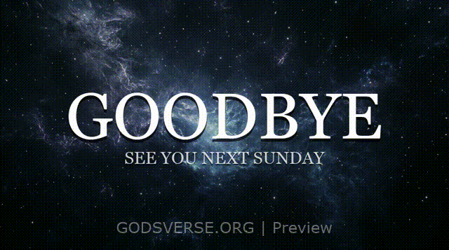 Goodbye motion background deep space