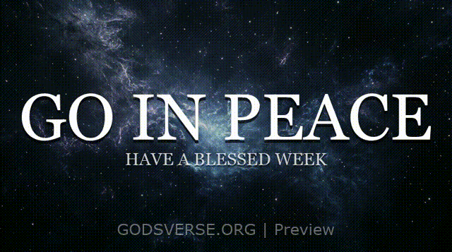 Go In Peace motion background deep space