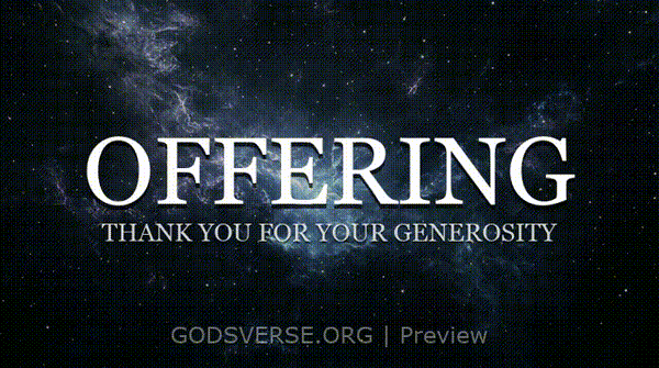 Offering motion background deep space