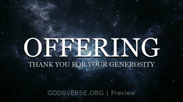 Offering motion background deep space
