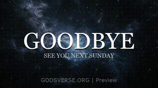 Goodbye motion background deep space