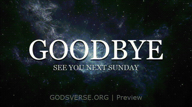 Goodbye motion background deep space