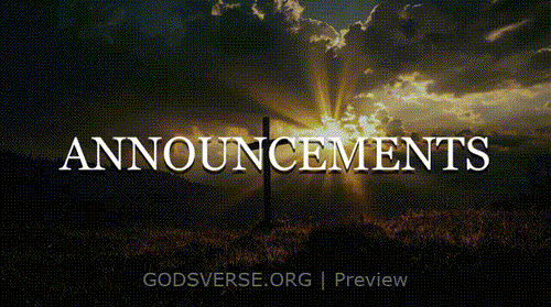 Announcements motion background easter collection