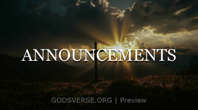 Announcements motion background easter collection