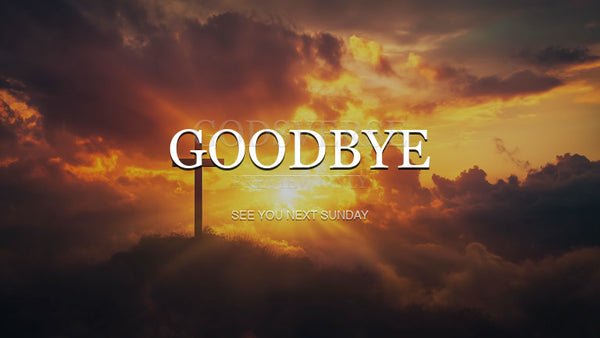 Goodbye worship background easter collection