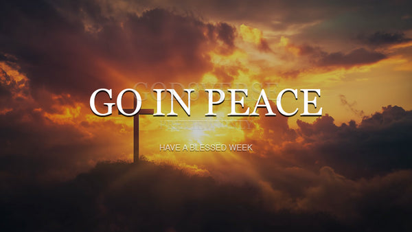 Go In Peace worship background easter collection