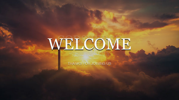 Welcome worship background easter collection