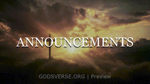 Announcements motion background easter collection