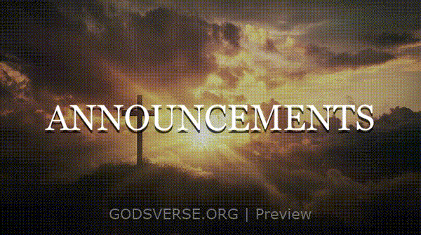 Announcements motion background easter collection