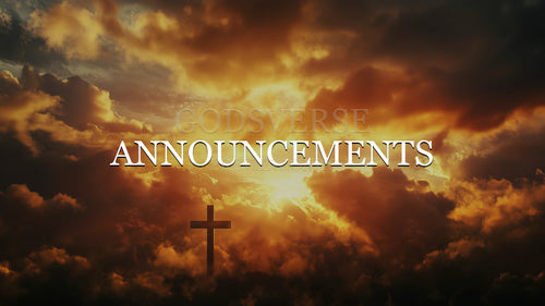 Announcements worship background easter collection