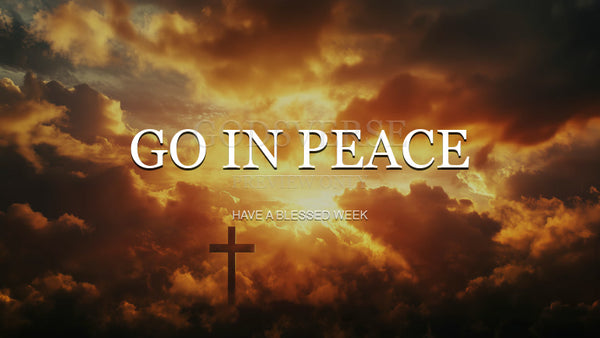 Go In Peace worship background easter collection
