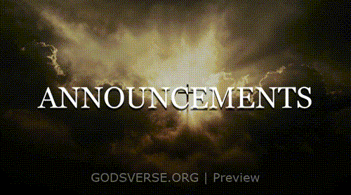 Announcements motion background easter collection