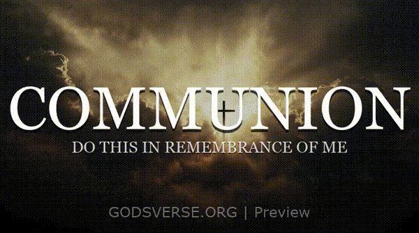 Communion motion background easter collection