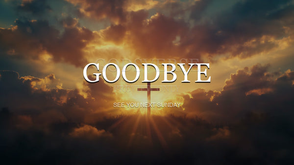 Goodbye worship background easter collection