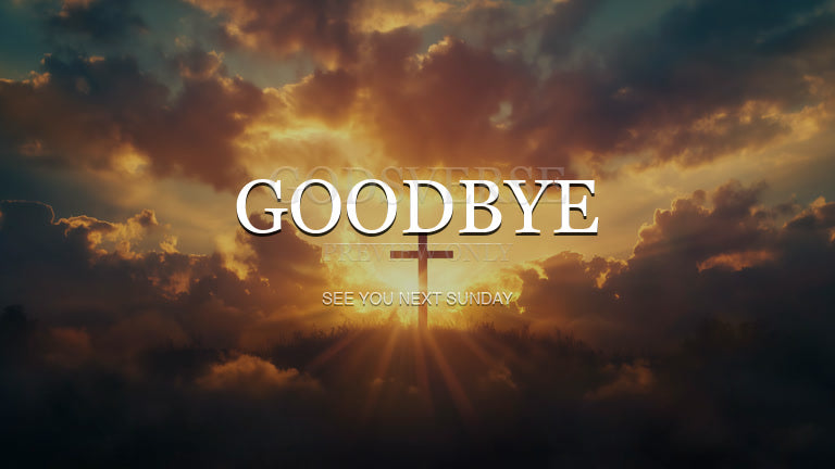 Goodbye worship background easter collection