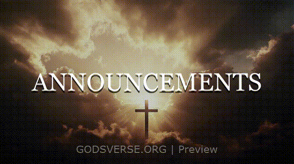 Announcements motion background easter collection