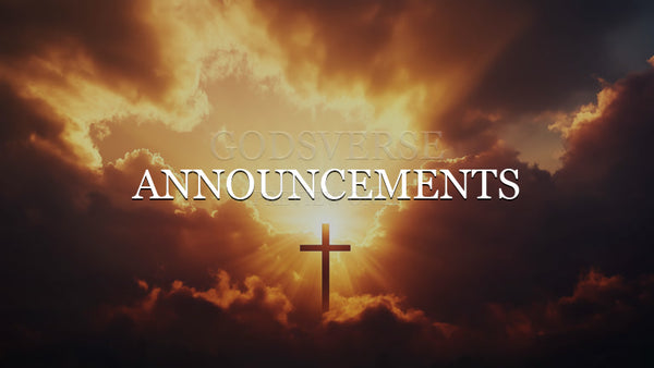 Announcements worship background easter collection