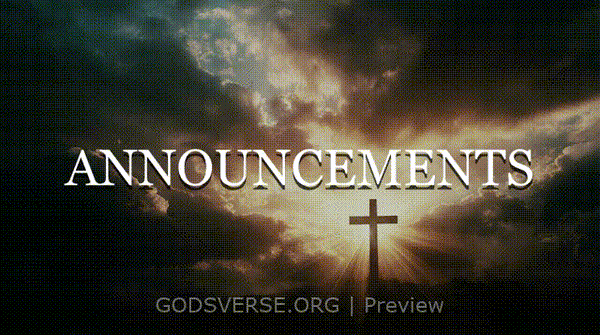 Announcements motion background easter collection