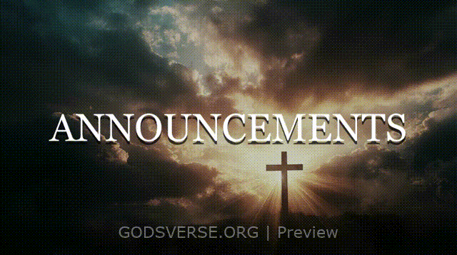 Announcements motion background easter collection