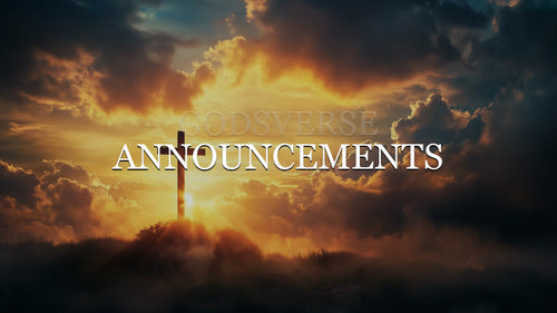 Announcements worship background easter collection