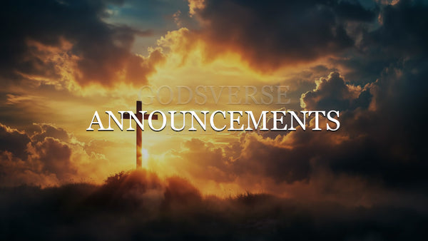 Announcements worship background easter collection