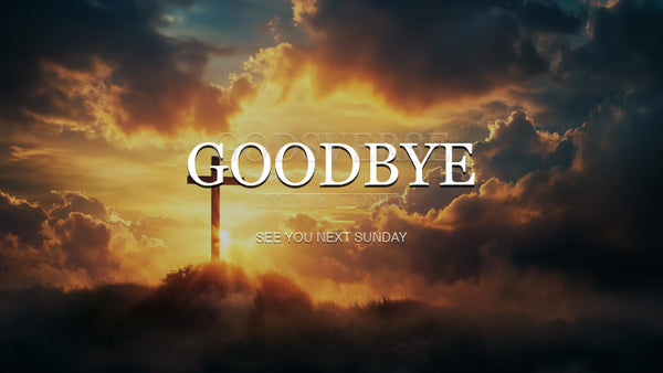 Goodbye worship background easter collection