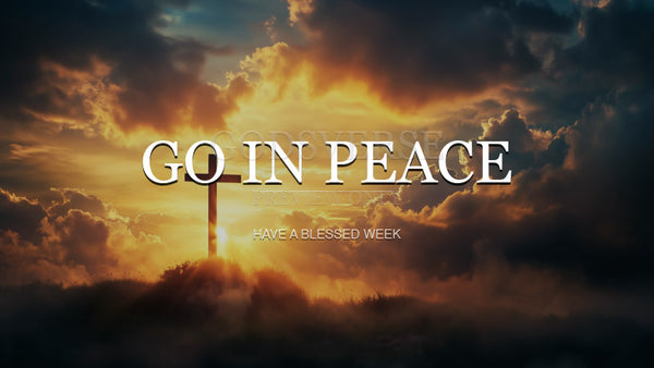 Go In Peace worship background easter collection