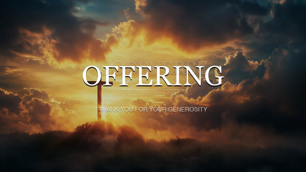 Offering worship background easter collection