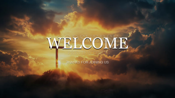 Welcome worship background easter collection