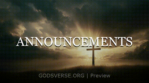 Announcements motion background easter collection
