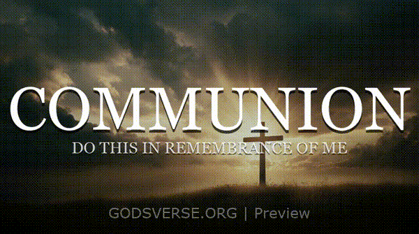 Communion motion background easter collection