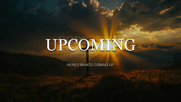 Upcoming worship background easter collection