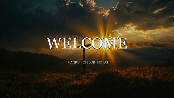 Welcome worship background easter collection