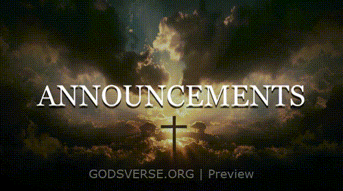 Announcements motion background easter collection
